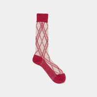 Jacquard Check Socks