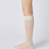 Tiny Flower Sheer Knee High Socks