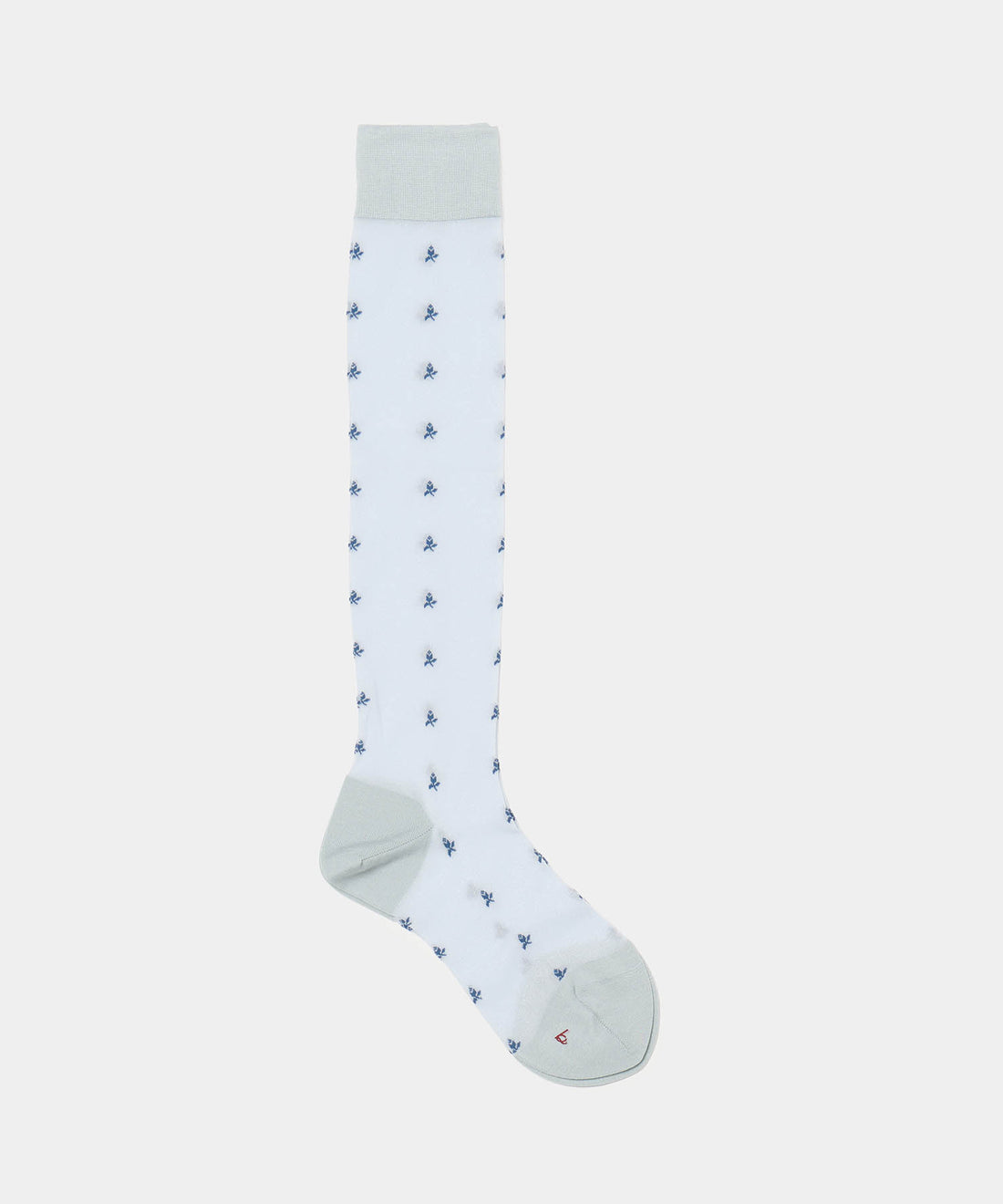 Tiny Flower Sheer Knee High Socks