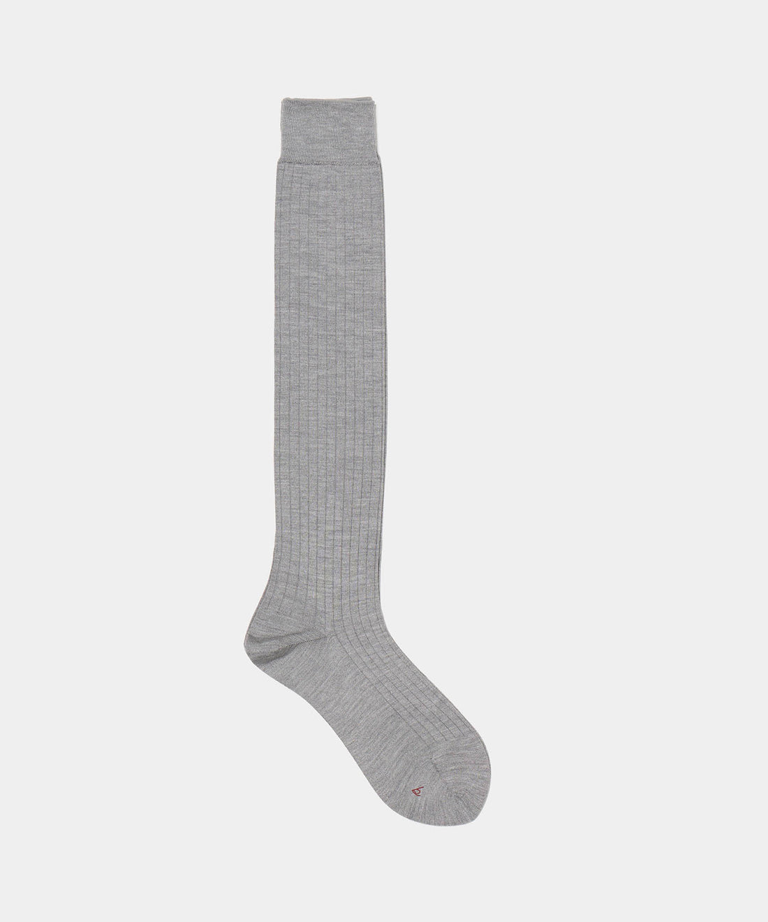 Silk Wide Ribbed Knee High Socks