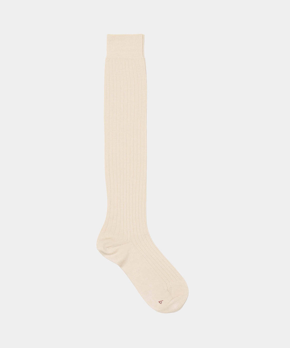 Silk Wide Ribbed Knee High Socks