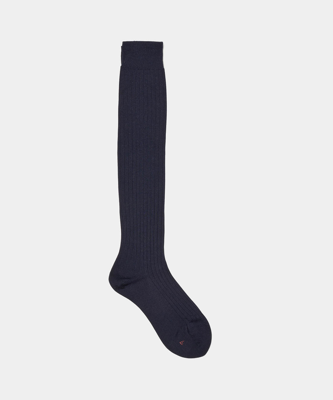 Silk Wide Ribbed Knee High Socks