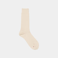 Silk Wide Ribbed Socks