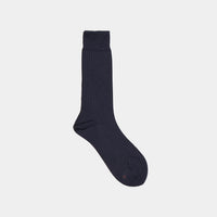 Silk Wide Ribbed Socks