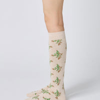 Floral Knee High Socks