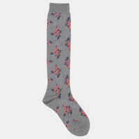 Floral Knee High Socks