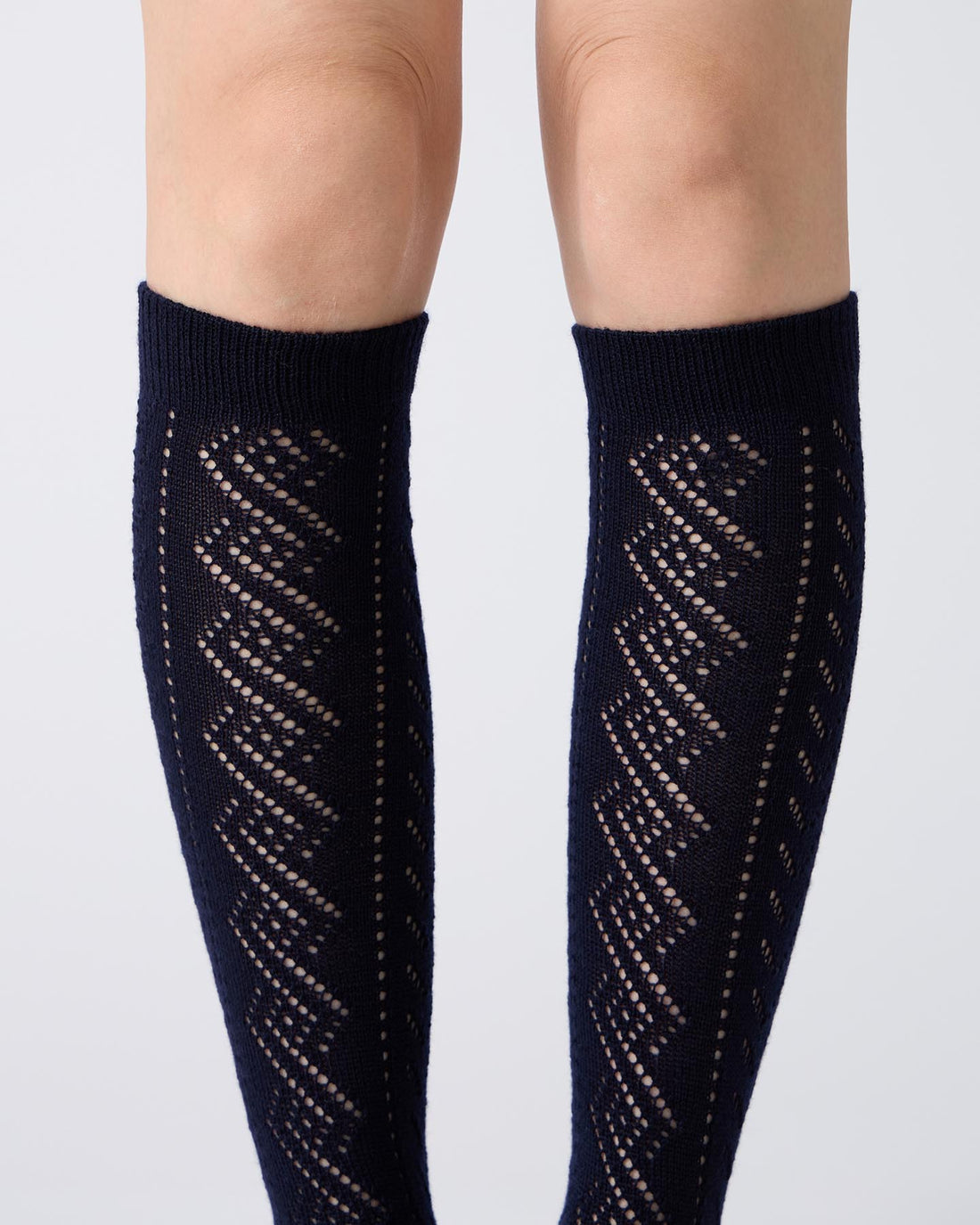 Eyelet Knee High Socks
