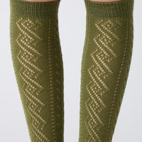 Eyelet Knee High Socks