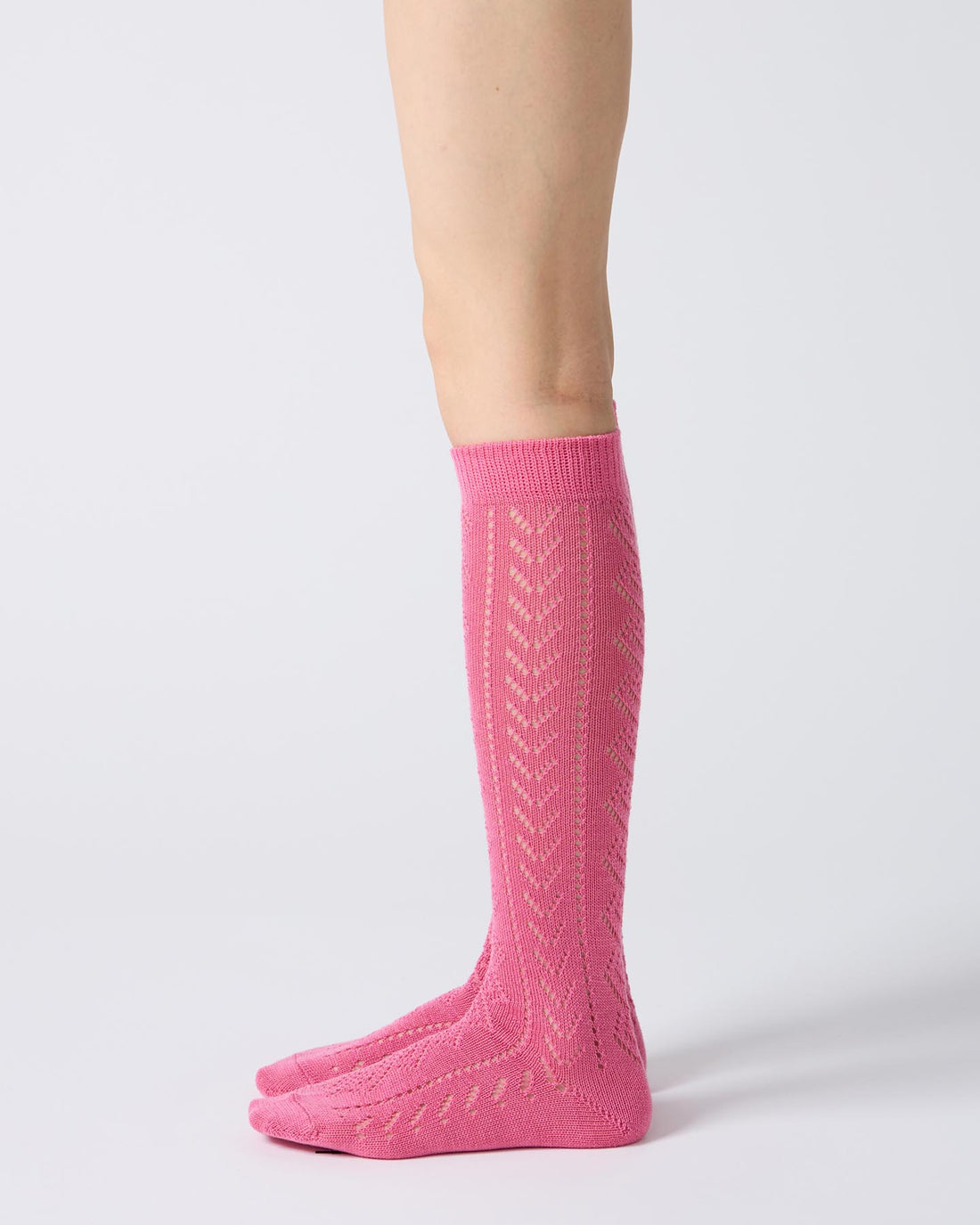 Eyelet Knee High Socks