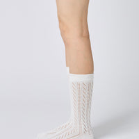 Organic Cotton Eyelet Socks