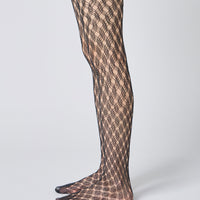 Wavy Fishnet Tights