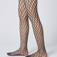 Wavy Fishnet Tights