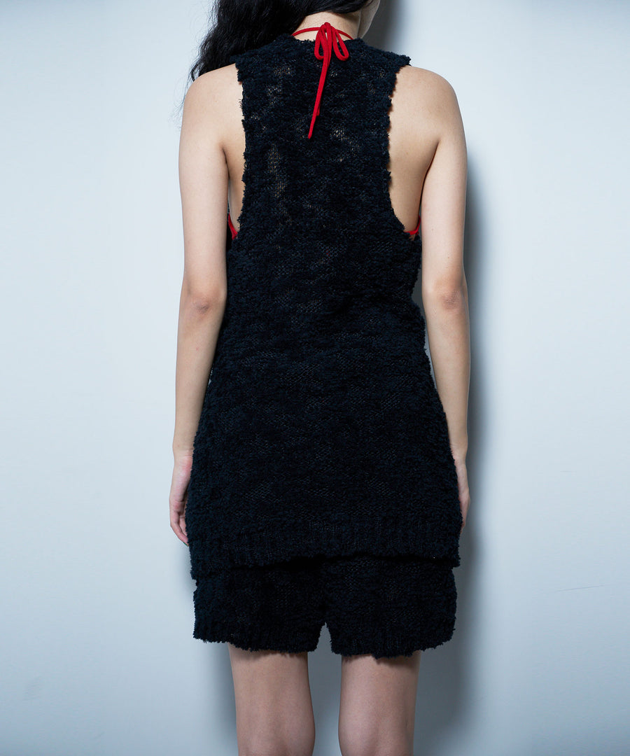 Random Chenille Long Vest